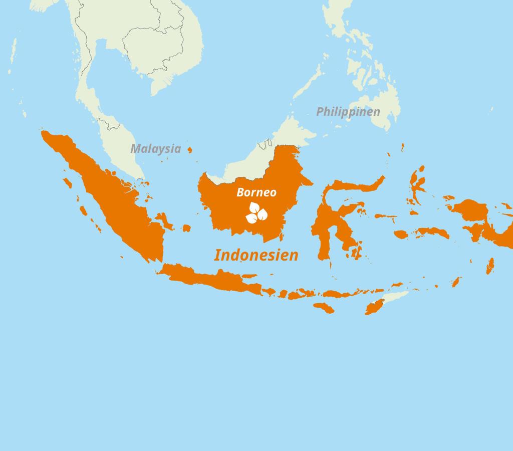 Karte von Indonesien